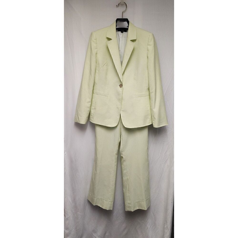 Alex Marie Green White Blazer Jacket Suit Size 12 - Picture 9 of 12